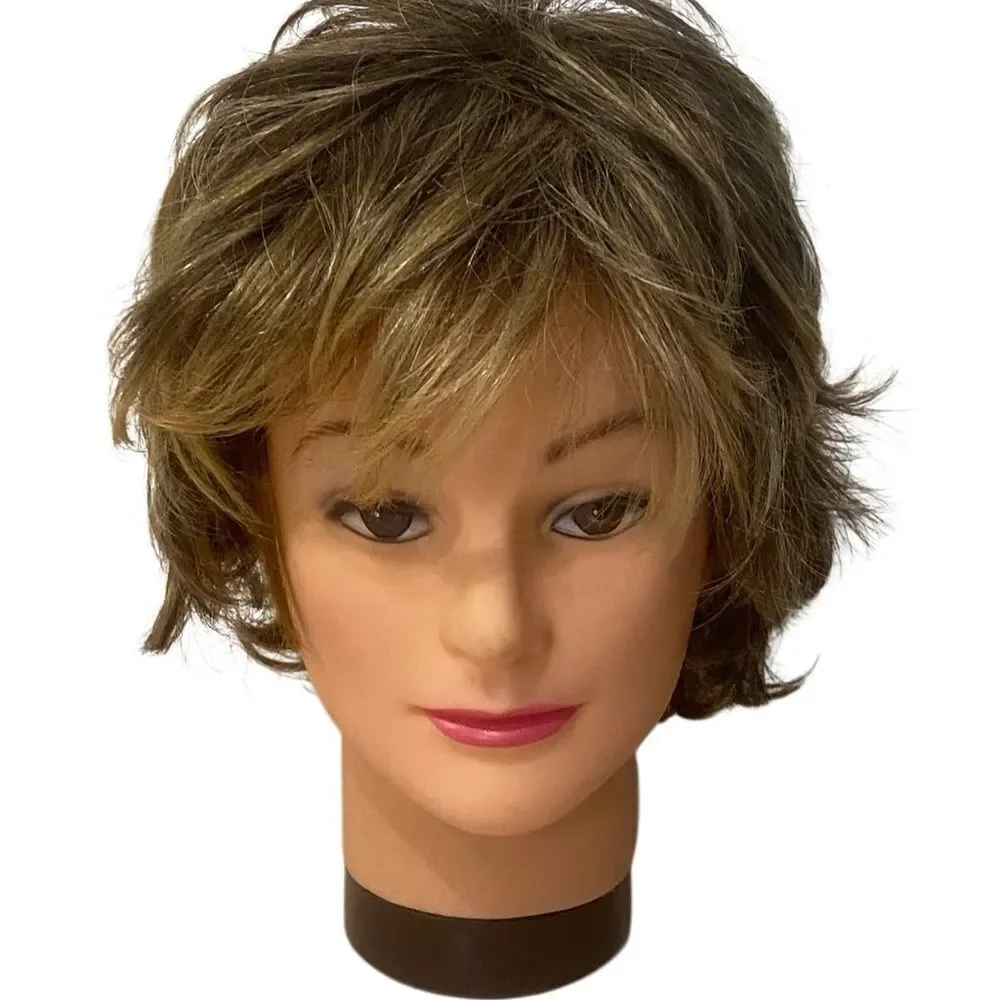 Raquel Welch Kanekalon Vibralite Modacrylic Lot Of Two Brown Wigs